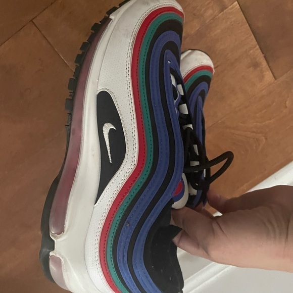 Nike Air Max 97 blue and white size 6.5y - Picture 2 of 6